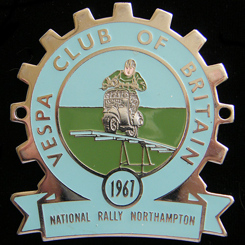 The Vespa Club of Britain Cog Badge