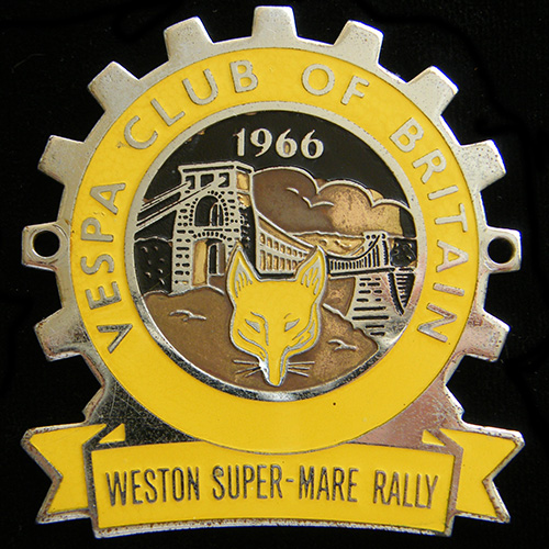The Vespa Club of Britain Cog Badge 