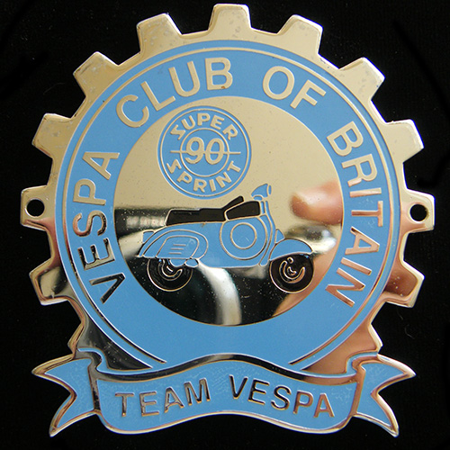 Vespa Club of Britain cog badge