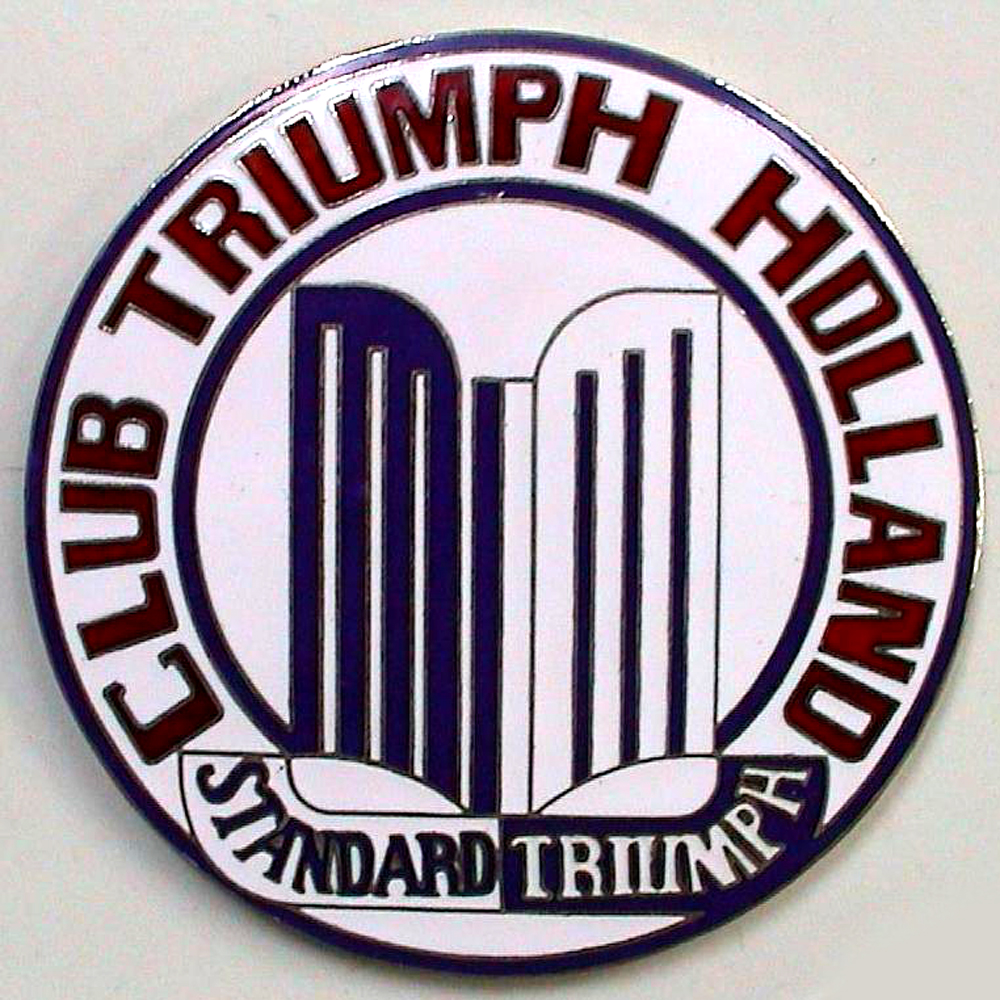 Club Triumph Holland car badge
