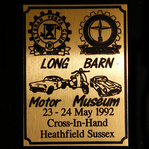 Vespa Club badge non-UK
