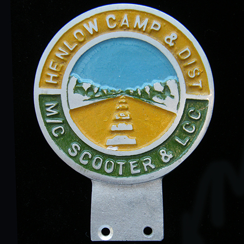 Henlow Camp & District Motor Cycle Scooter & Light Car Club Car Badge