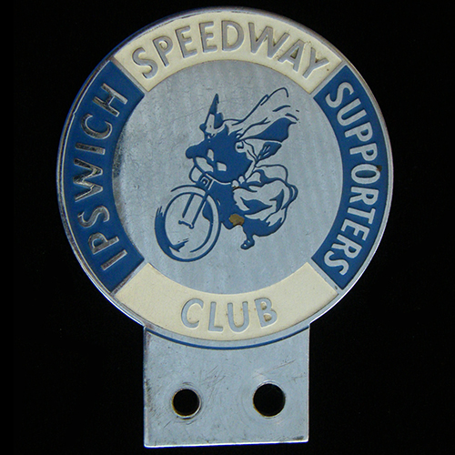 Ipswich Speedway Supporters Club car badge