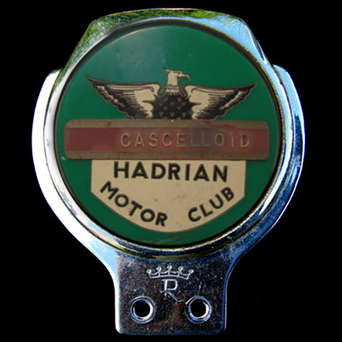 Hadrian Motor Club car badge