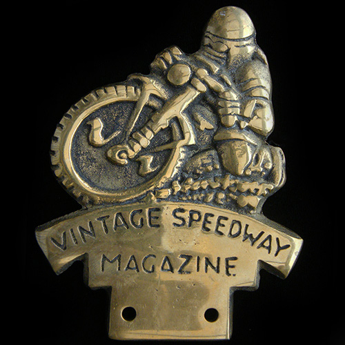 Vintage Speedway Magazine Car Badge