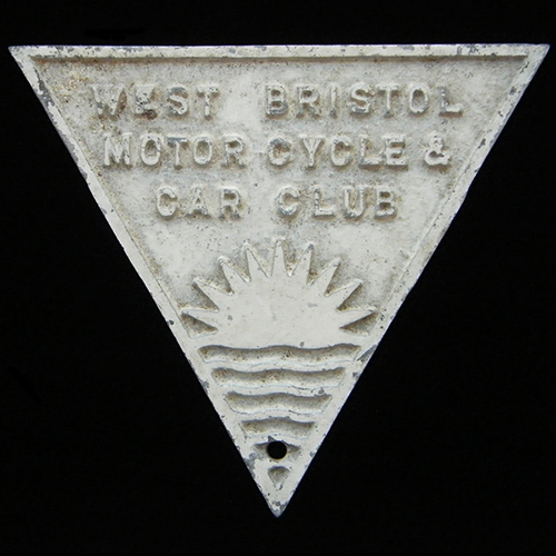  West Bristol Motor Cycle & Car Club Car Badge