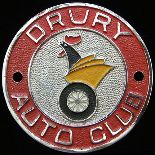 Drury Auto Club Car Badge