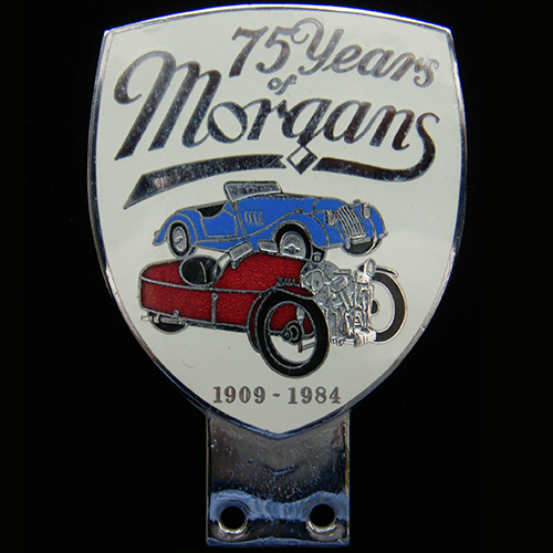 75 Years of Morgans Car Badge