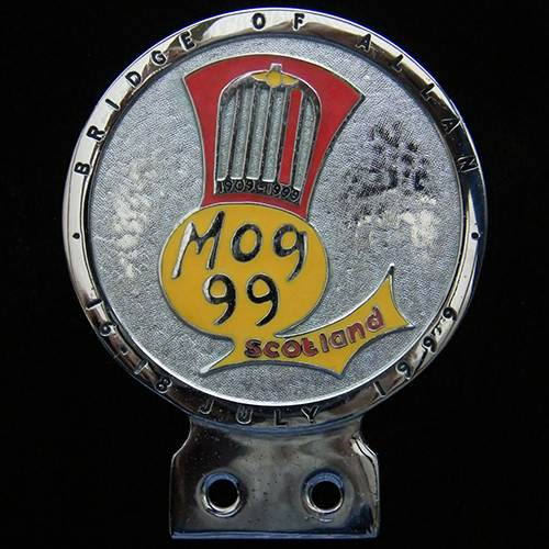 Morgan Mog 99 Scotland Car Badge