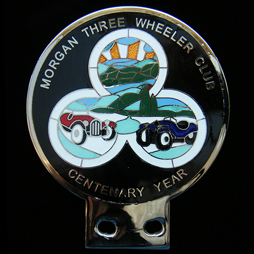 Morgan Three Wheeler Club Car Badge