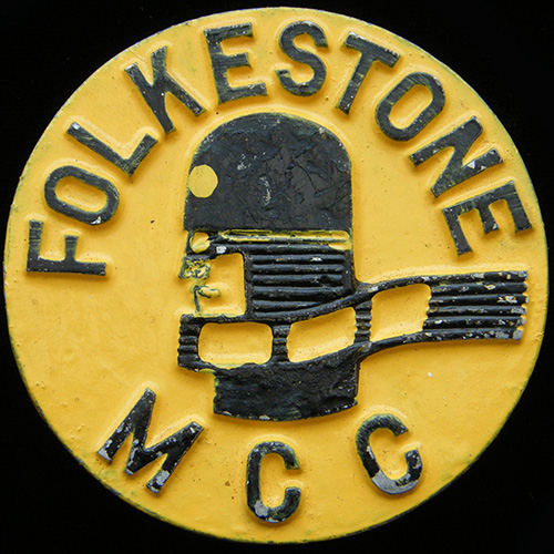 Folkestone Motor Cycle Club car badge