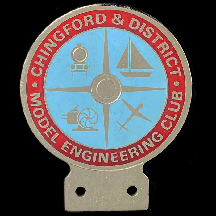 Chingford & District Model Engineering Club car badge
