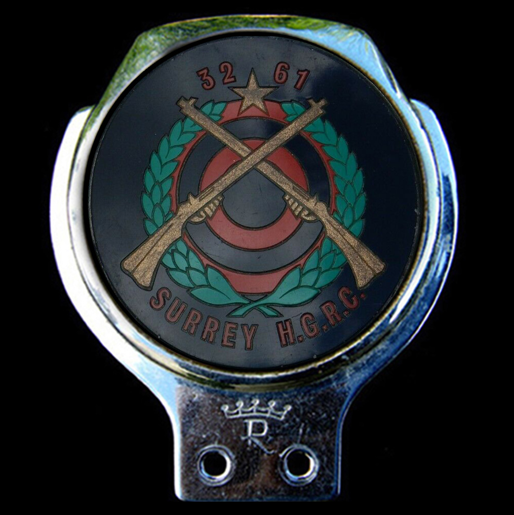 Surrey Home Guard Rifle Club car badge