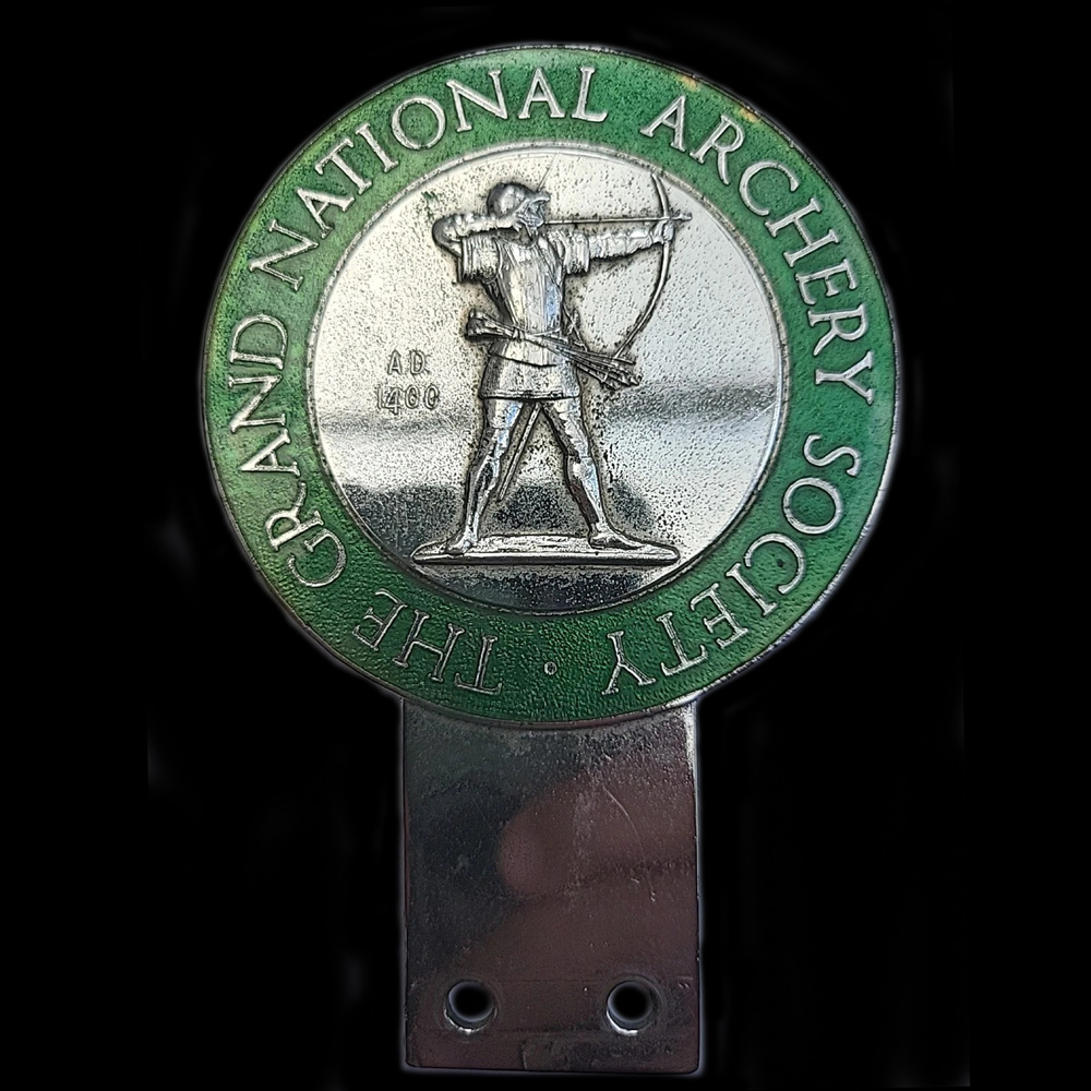  Grand National Archery Society car badge