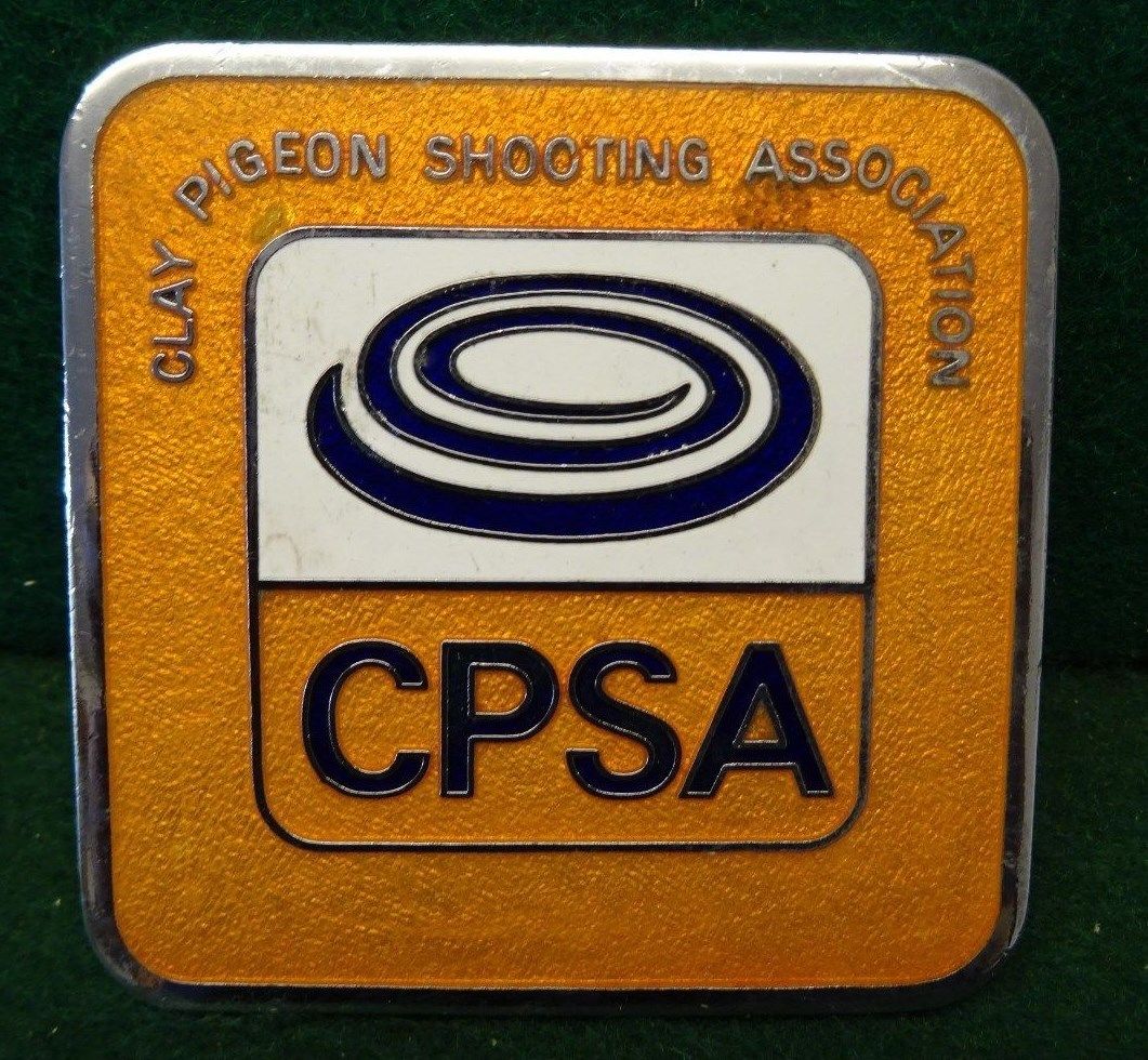 Clay Pigeon Shooting Association car badge