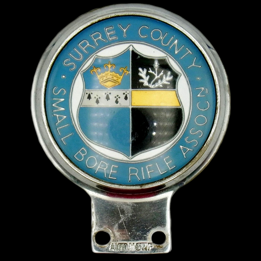 Surey County Small Bore Rifle Association car badge