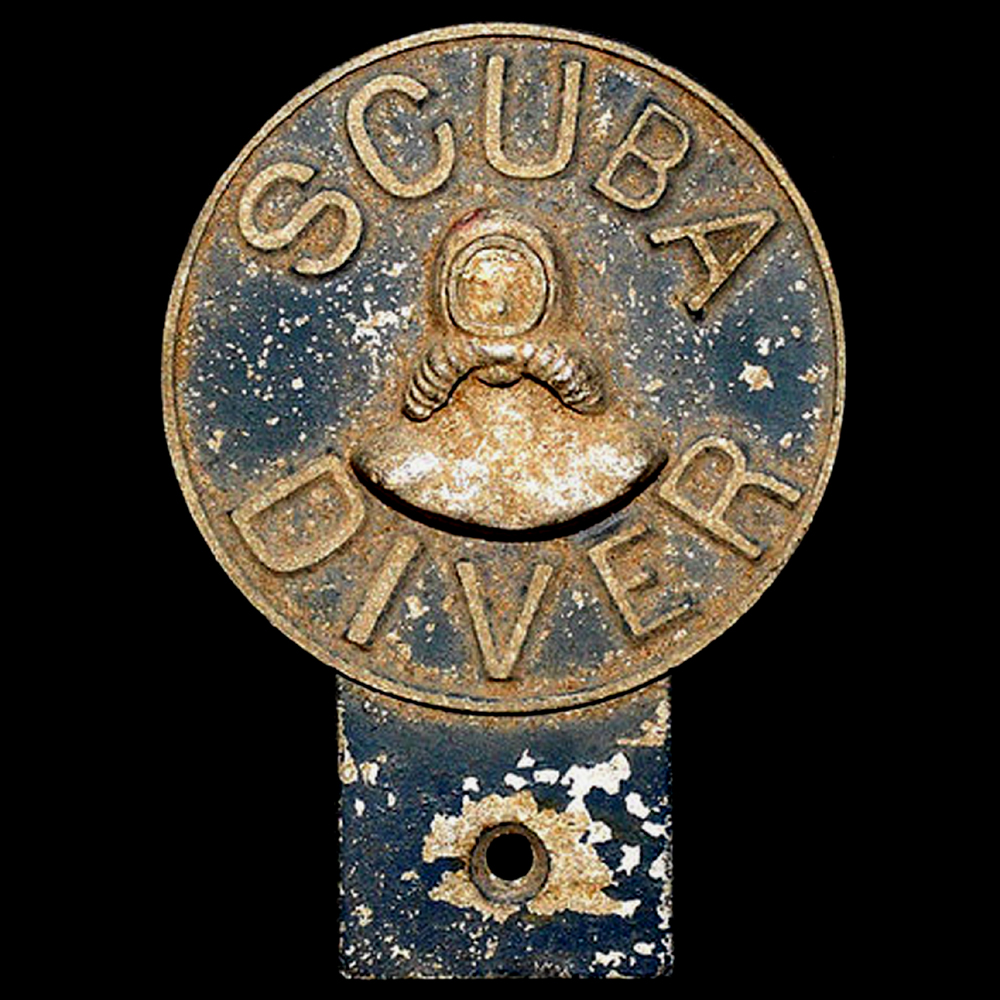 19 d Scuba Diver car badge