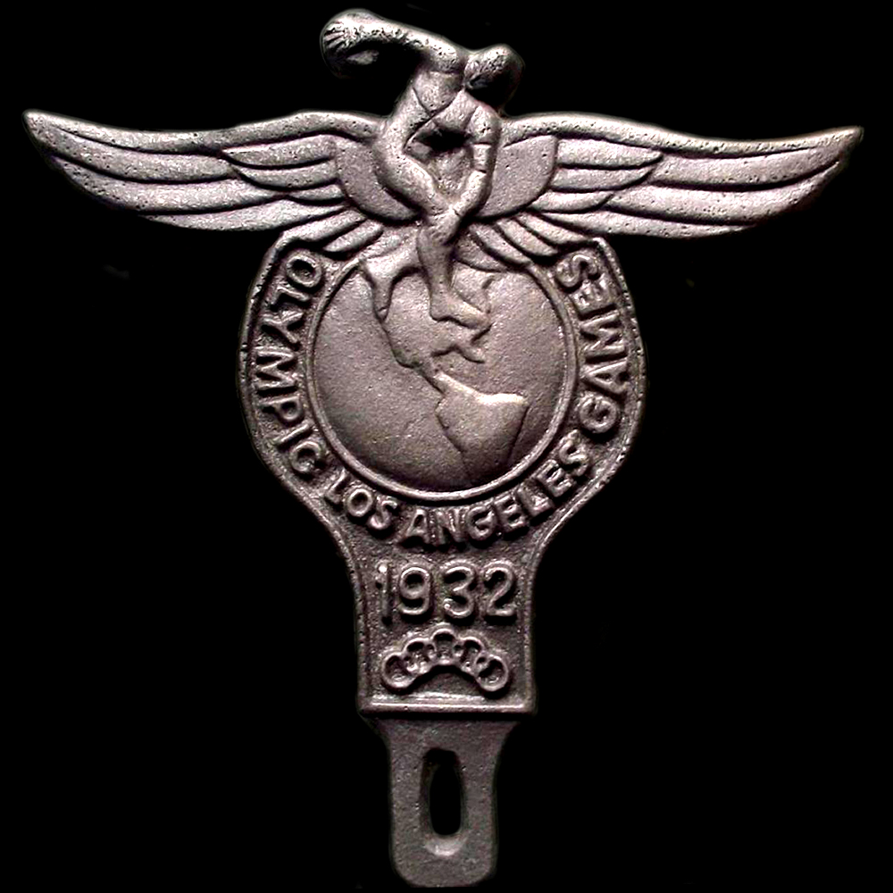 1932 Olympic Los Angeles Games car badge