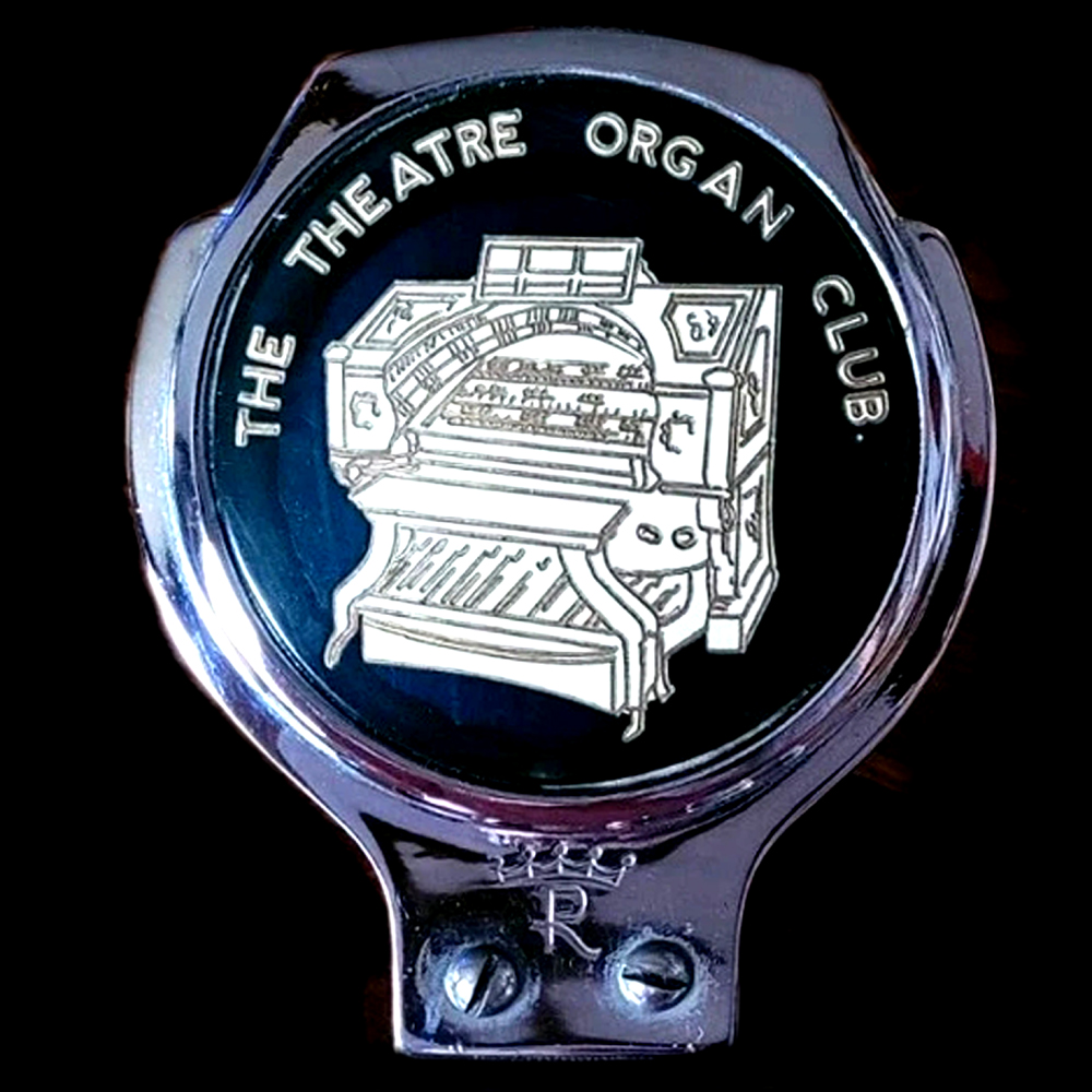  Theatre organ Club car badge