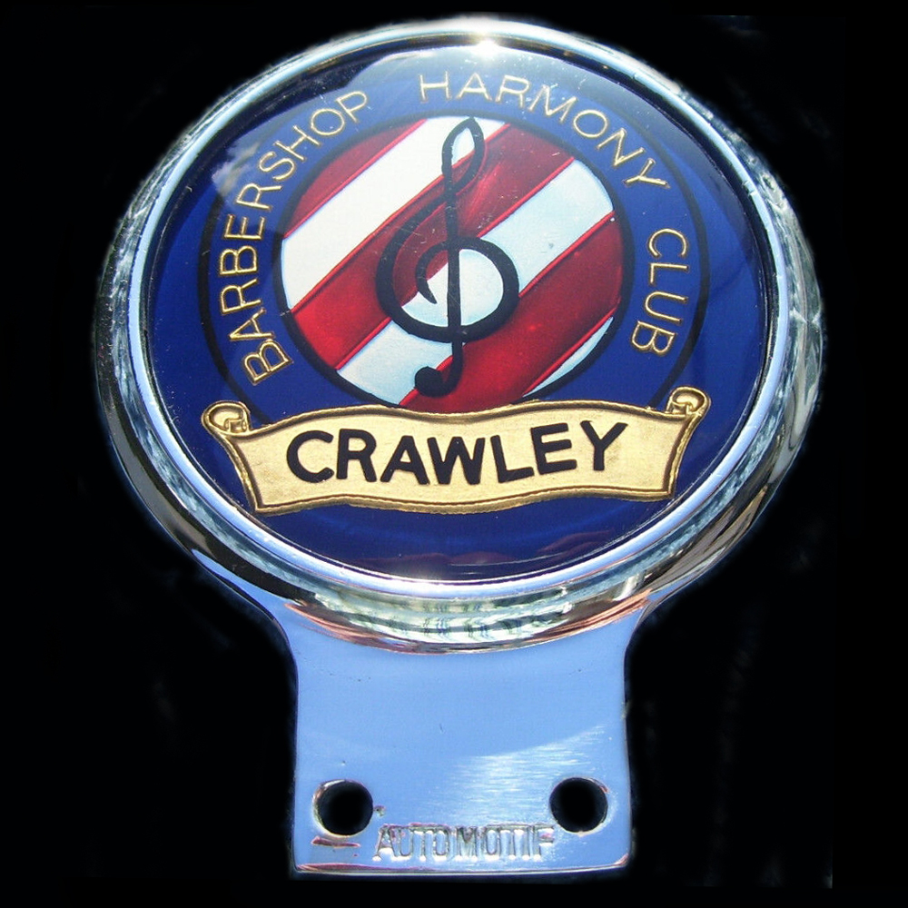 Barbershop Harmony Club Crawley  car badge