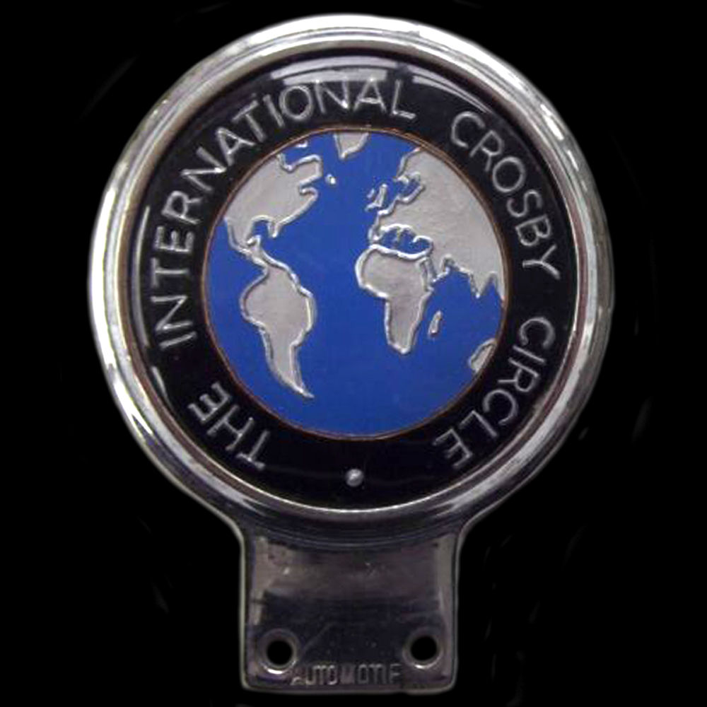 International Crosby Circle car badge