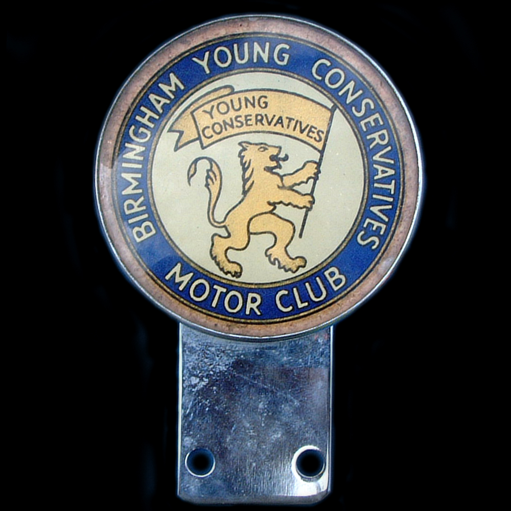 Birmingham Young Conservative Motor Club car badge