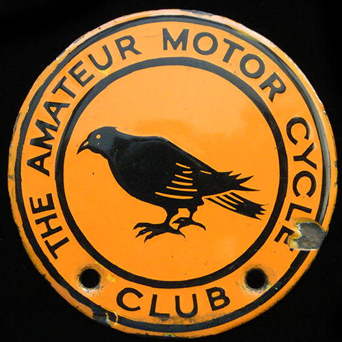 The Amateur Motor Cycle Club Car Badge