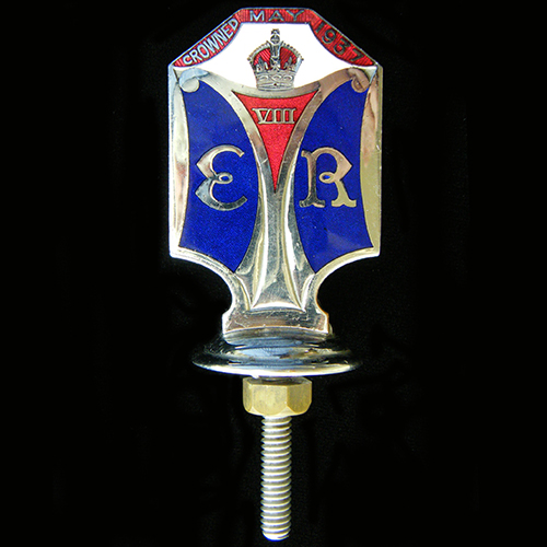 1937 King Edward VIII Coronation car badge