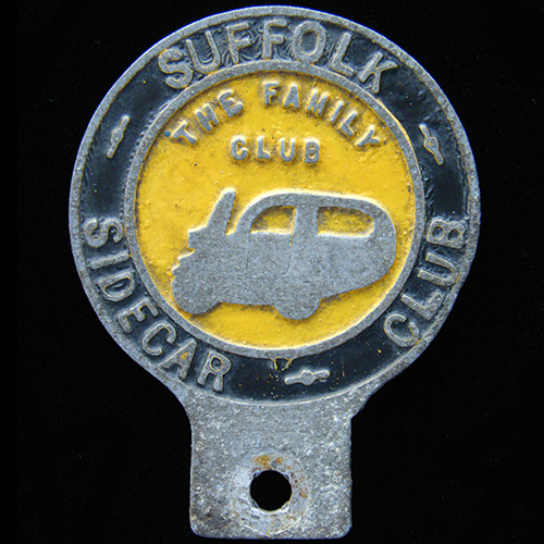 Suffolk Sidecar Club car badge