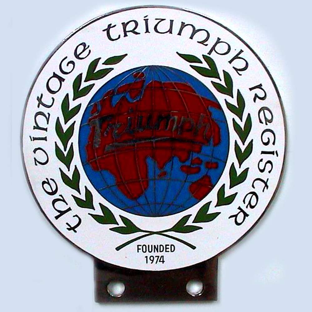 The Vintage Triumph Register car badge