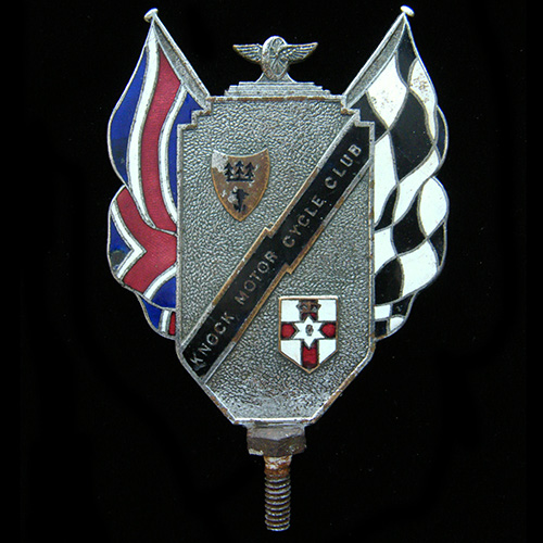 Knock Motor Cycle Club car badge (Irish)