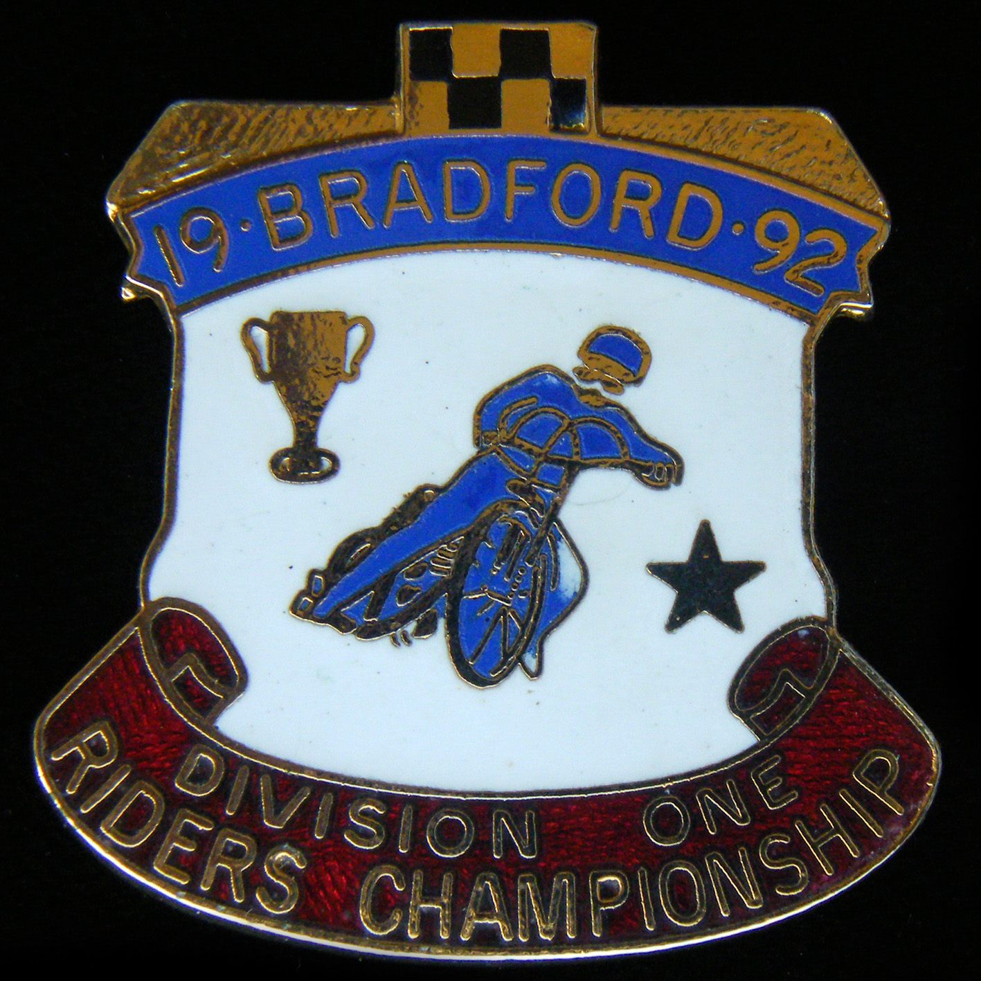 1st Division (Speedway) Riders Championship lapel Badge