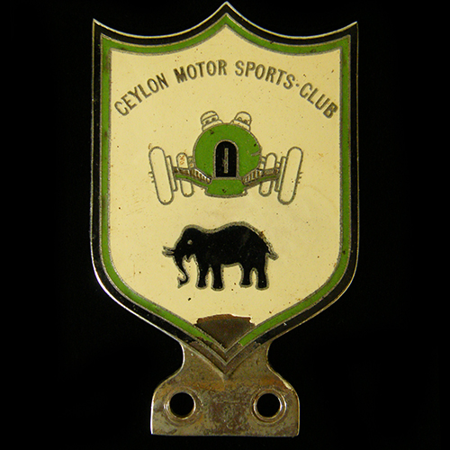 Ceylon Motor Sports Club Car Badge