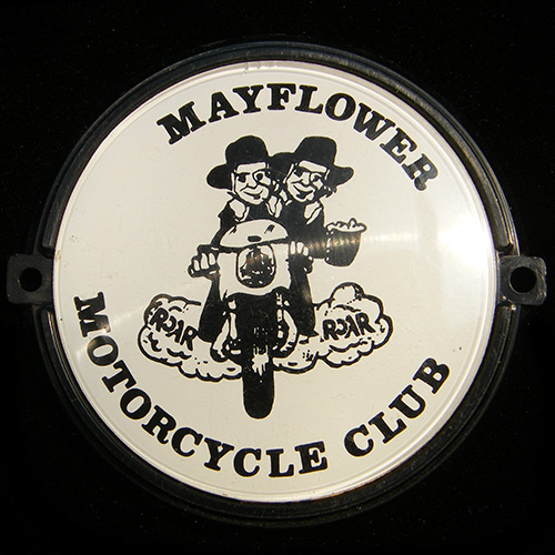 Mayflower Motorcycle Club car badge 