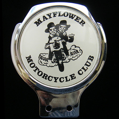 Mayflower Motorcycle Club car badge