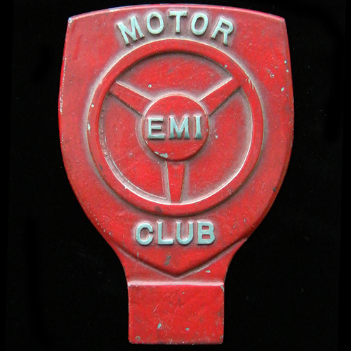 EMI Motor Club Car badge