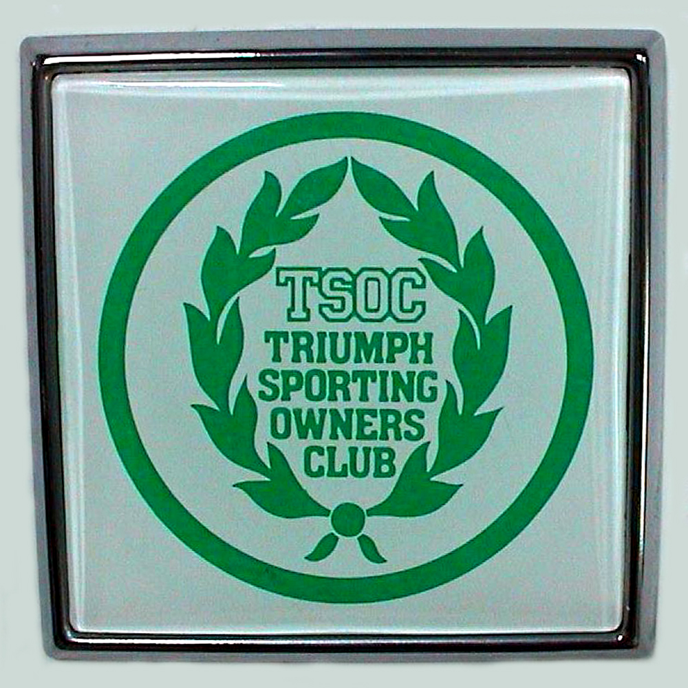 Triumph Sporting Owners Club car badge