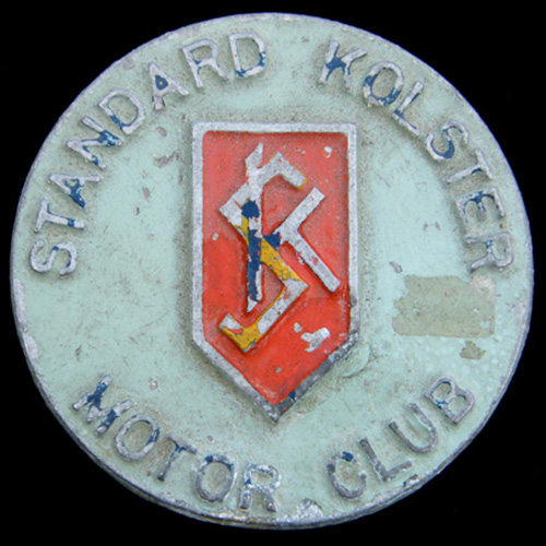 Standard Kolster Motor Club car badge