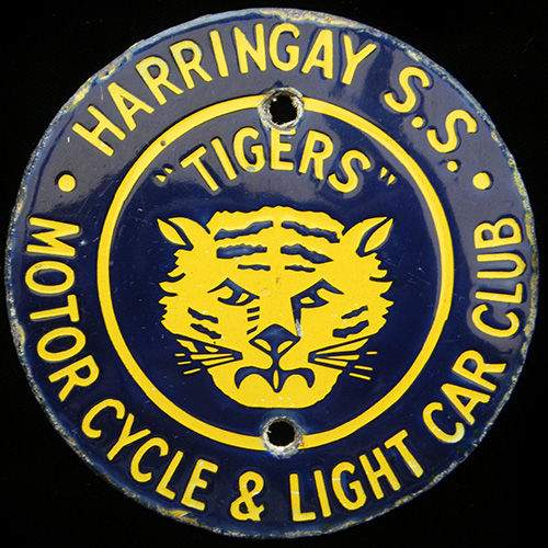 Harringay Speedway Supporters Motor Cycle & Light Car Club badge