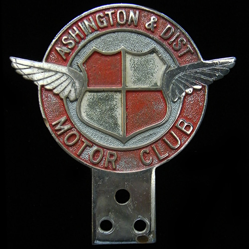 Ashington & District Motor Club Car Badge