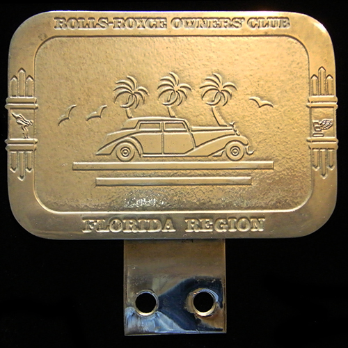 Rolls Royce Owners Club Florida Region Car Badge