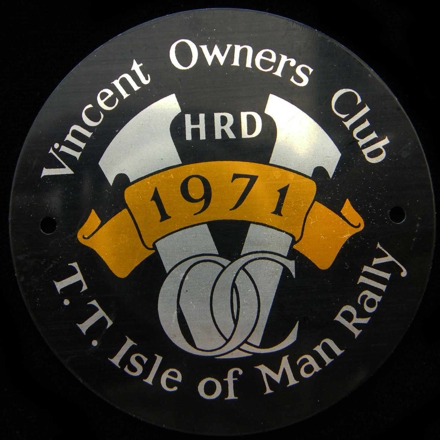 Vincent Owners Club Machine/Car badge
