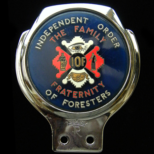 Independent Order of Foresters car badge