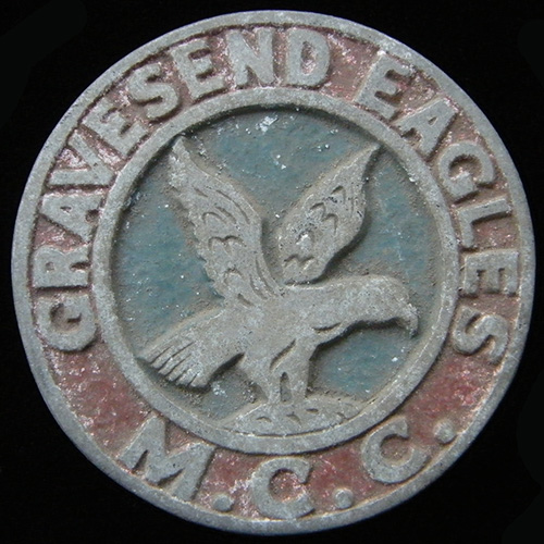 Gravesend Eagles Motor Cycle Club Car Badge