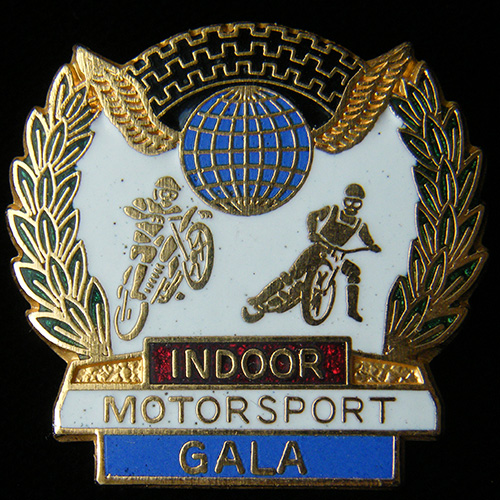 Indoor Speedway pin badge