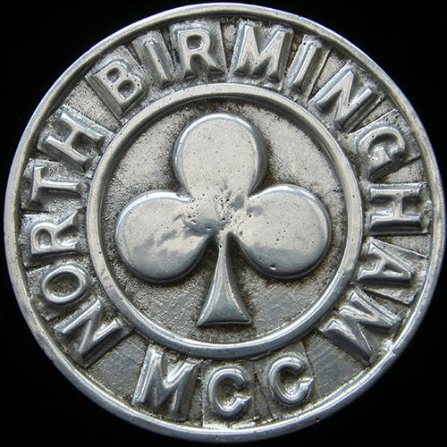 North Birmingham Motor Cycle Club car badge