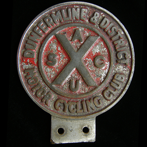 Dunfermline & District Motor Cycling Club car badge