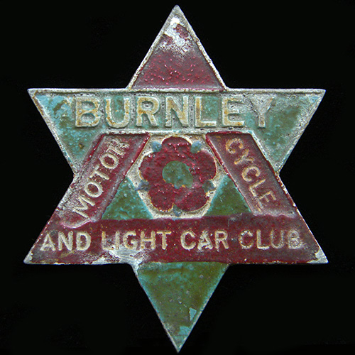 Burnley Motor Cycle and Light Car Club badge