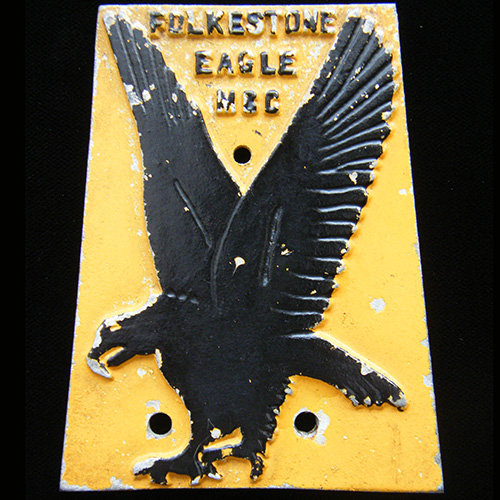 Folkstone Eagle Motor Cycle Club car badge