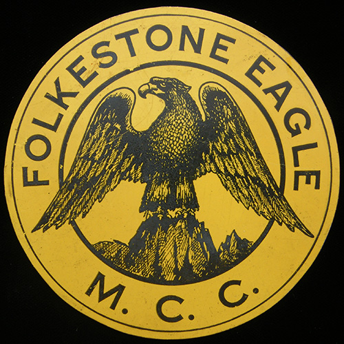 Folkstone Eagle Motor Cycle Club car badge